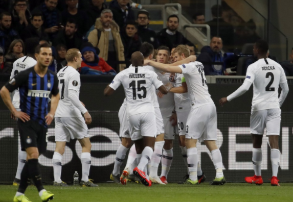 国际米兰0-1不敌法兰克福，止步欧联杯16强。