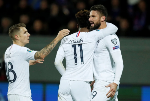 欧预赛-法国1-0击败冰岛 吉鲁破门马图伊迪中柱