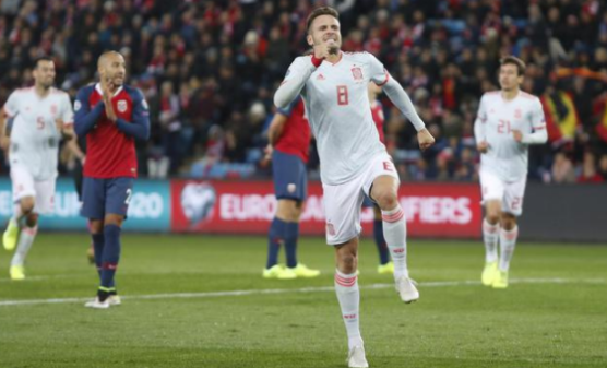 欧预赛-西班牙1-1战平挪威 萨乌尔进球科帕送点遭绝平