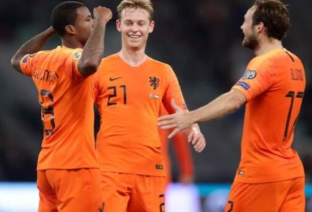 欧预赛-荷兰2-1白俄罗斯 维纳尔杜姆头球+世界波