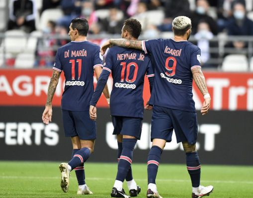 法甲-内马尔解禁复出伊卡尔迪梅开二度 巴黎2-0兰斯