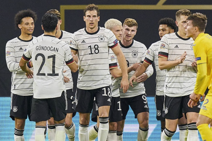 欧国联-维尔纳梅开二度萨内建功 德国3-1乌克兰