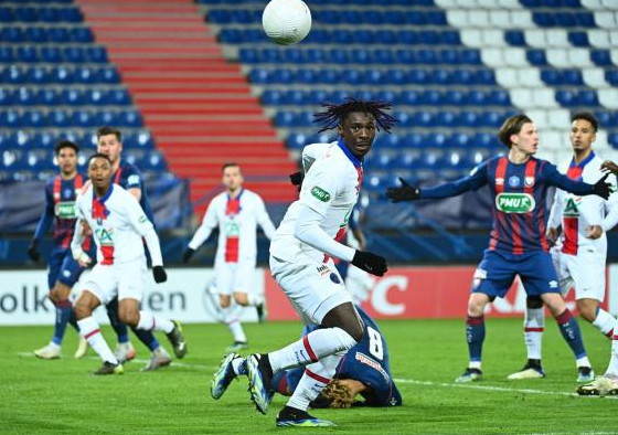 法国杯-巴黎1-0淘汰卡昂 内马尔助基恩建功后伤退