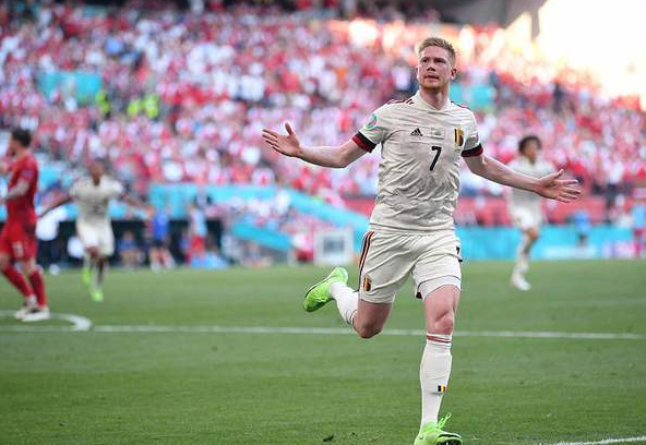 欧洲杯-丁丁传射小阿扎尔破门 比利时2-1胜丹麦出线