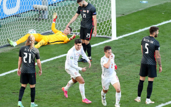 欧洲杯-西蒙送礼莫拉塔破门 西班牙加时5-3淘汰克罗地亚