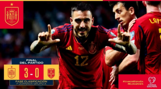 欧预赛-西班牙3-0完胜挪威 何塞卢双响奥尔莫破门凯帕救险
