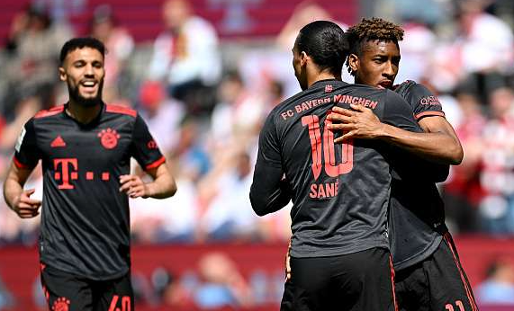 德甲-拜仁2-1战胜科隆夺冠 穆西亚拉第89分钟绝杀