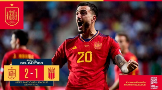 欧国联-何塞卢绝杀 西班牙2-1战胜意大利进决赛19号战克罗地亚
