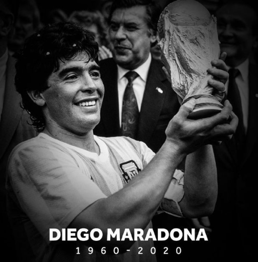 传奇落幕!阿根廷球星马拉多纳因病去世 享年60岁