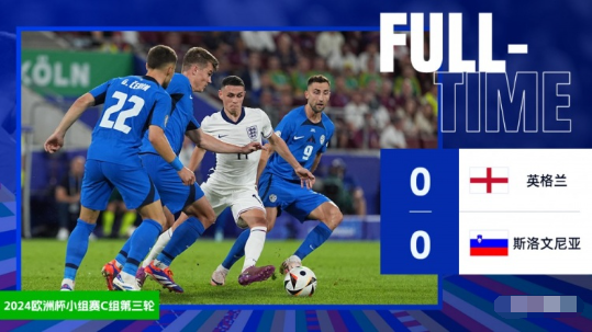 欧洲杯-英格兰0-0斯洛文尼亚携手出线 萨卡越位进球被吹